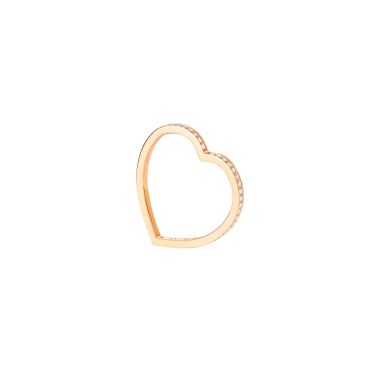 Bague Repossi Antifer Heart en or rose et diamants