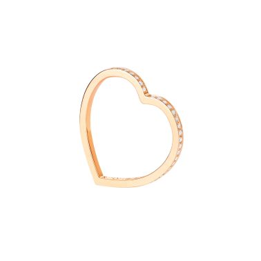 Bague Repossi Antifer Heart en or rose et diamants