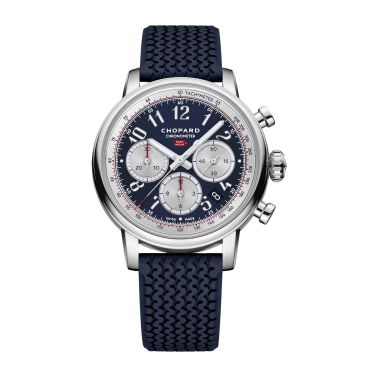 Chopard Mille Miglia Classic Chronographe "Edition France" automatic blue dial blue leather strap 40.5 mm