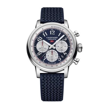 Chopard Mille Miglia Classic Chronographe "Edition France" automatic blue dial blue leather strap 40.5 mm
