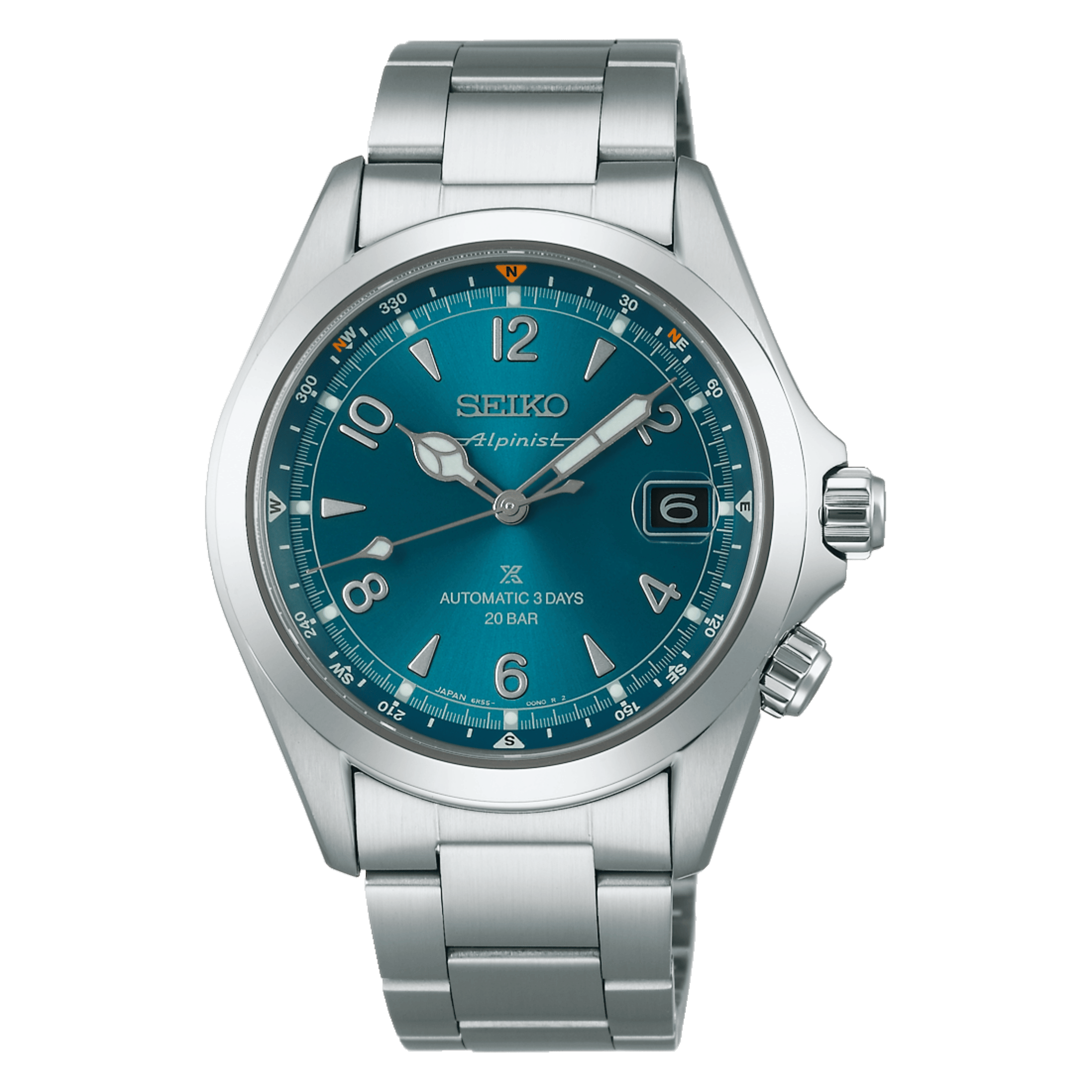 Montre Seiko Prospex Alpinist 2025 automatique cadran bleu bracelet acier 39,5 mm