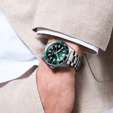 Seiko Prospex Diver's 1965 Heritage 62MAS "PADI Edition" automatic green dial steel bracelet 40 mm