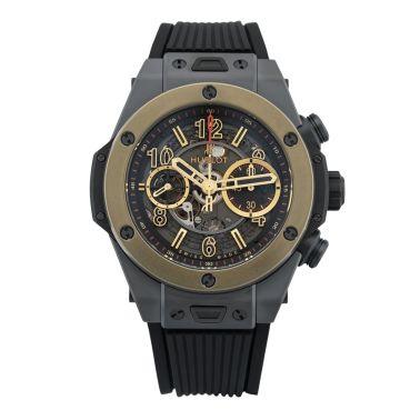 Montre Hublot Big Bang Unico 45 Black Ceramic & Magic Gold automatique 45 mm Full Set 2018