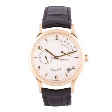 Montre Zenith Elite Power Reserve mécanique or rose 37 mm Full Set 2004