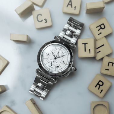 Montre Cartier Pasha GMT Power Reserve 2388 automatique 38 mm