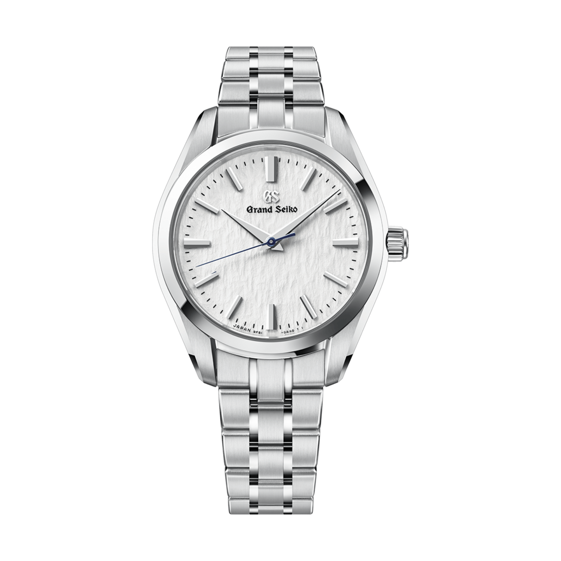 Grand Seiko Heritage "Snowflake" quartz white dial steel bracelet 33 mm