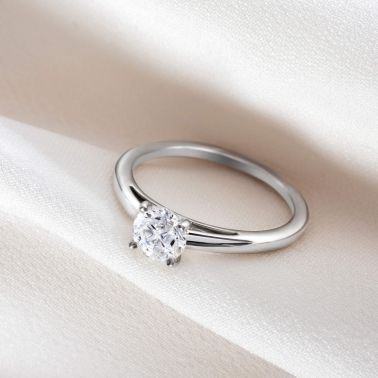 Solitaire Lepage Promesse en or blanc et diamant