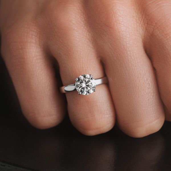 Solitaire Lepage Evidence en or blanc et diamant