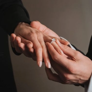 Solitaire Lepage Evidence en or blanc et diamant