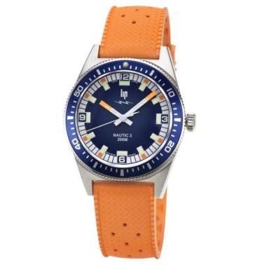 copy ofcopy ofcopy ofLip Nautic 3 automatic black dial steel bracelet 39 mm