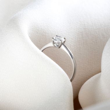Solitaire Lepage Foudre en or jaune et diamant