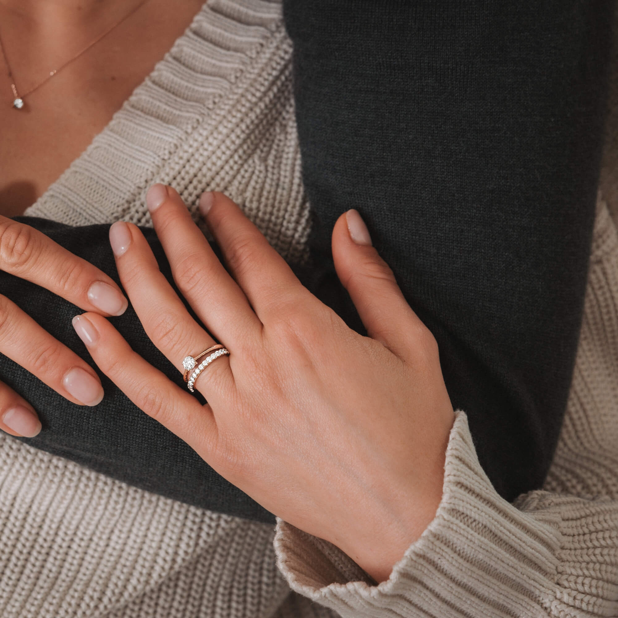 Solitaire Lepage Foudre en or jaune et diamant