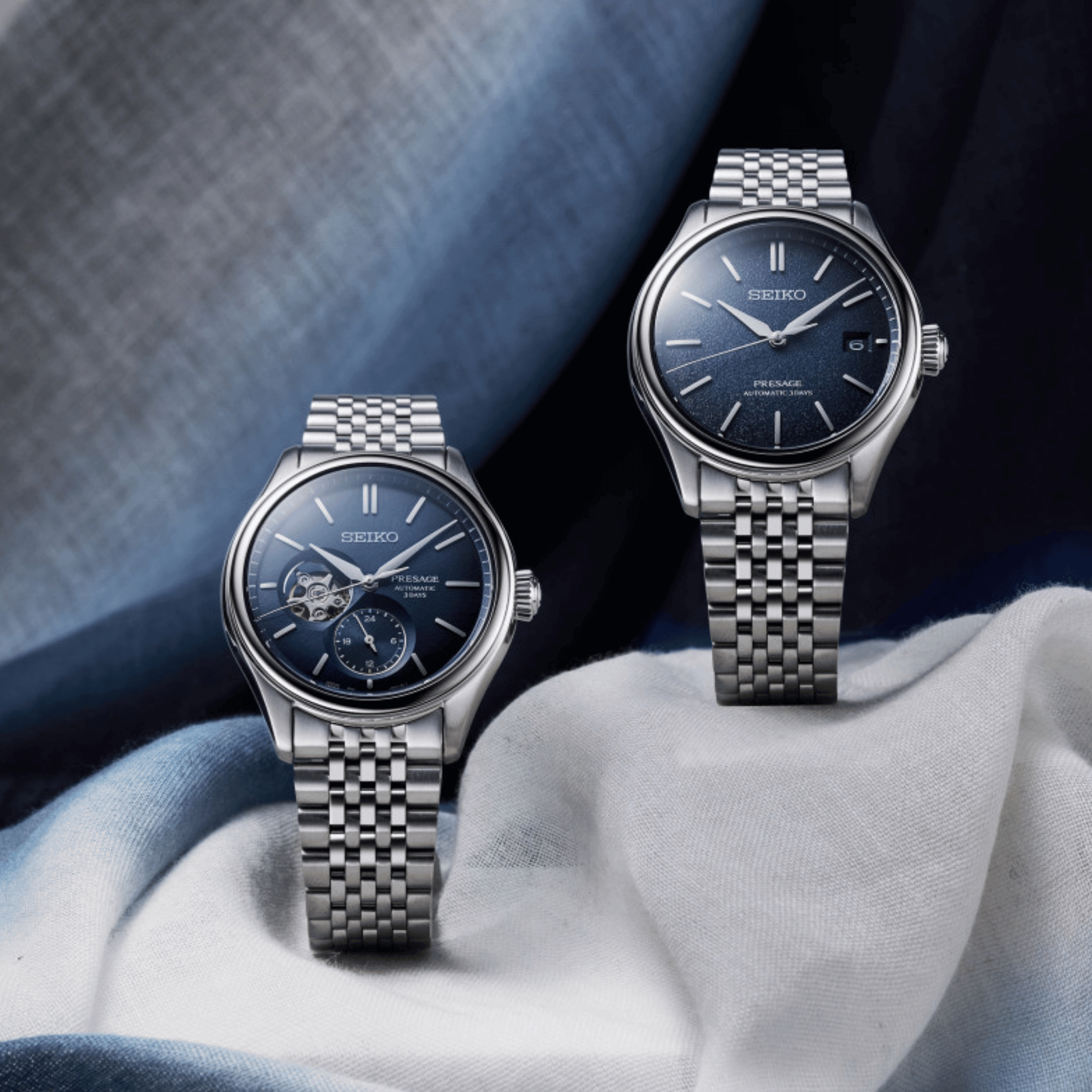 Seiko Presage Classic Series automatic blue dial steel bracelet 40,2 mm