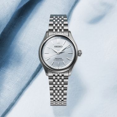 Montre Seiko Presage Classic Series automatique cadran bleu bracelet acier 36 mm