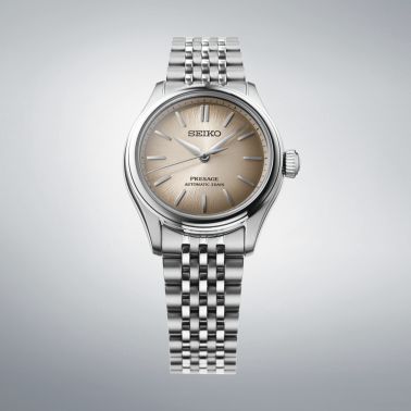 Montre Seiko Presage Classic Series automatique cadran gris fumé bracelet acier 36 mm