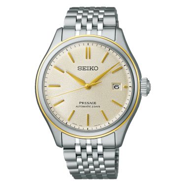 Montre Seiko Presage Classic Series automatique cadran champagne bracelet acier 40,2 mm