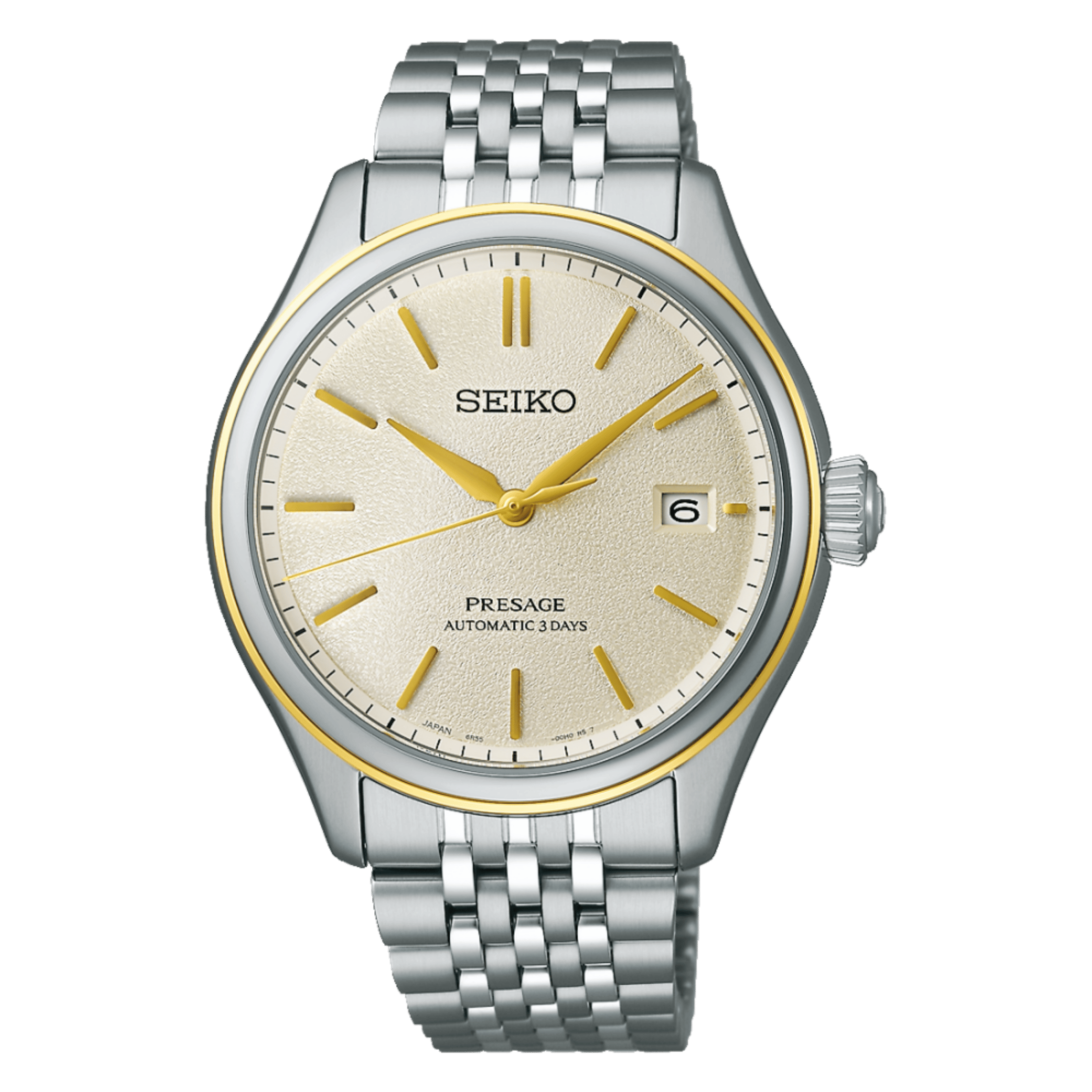 Montre Seiko Presage Classic Series automatique cadran champagne bracelet acier 40,2 mm