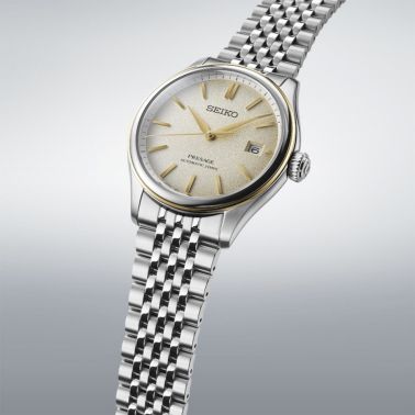 Montre Seiko Presage Classic Series automatique cadran champagne bracelet acier 40,2 mm