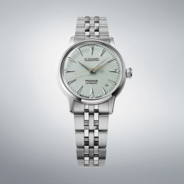 Montre Seiko Presage Cocktail "Frozen Mojito" automatique cadran vert bracelet acier 34 mm