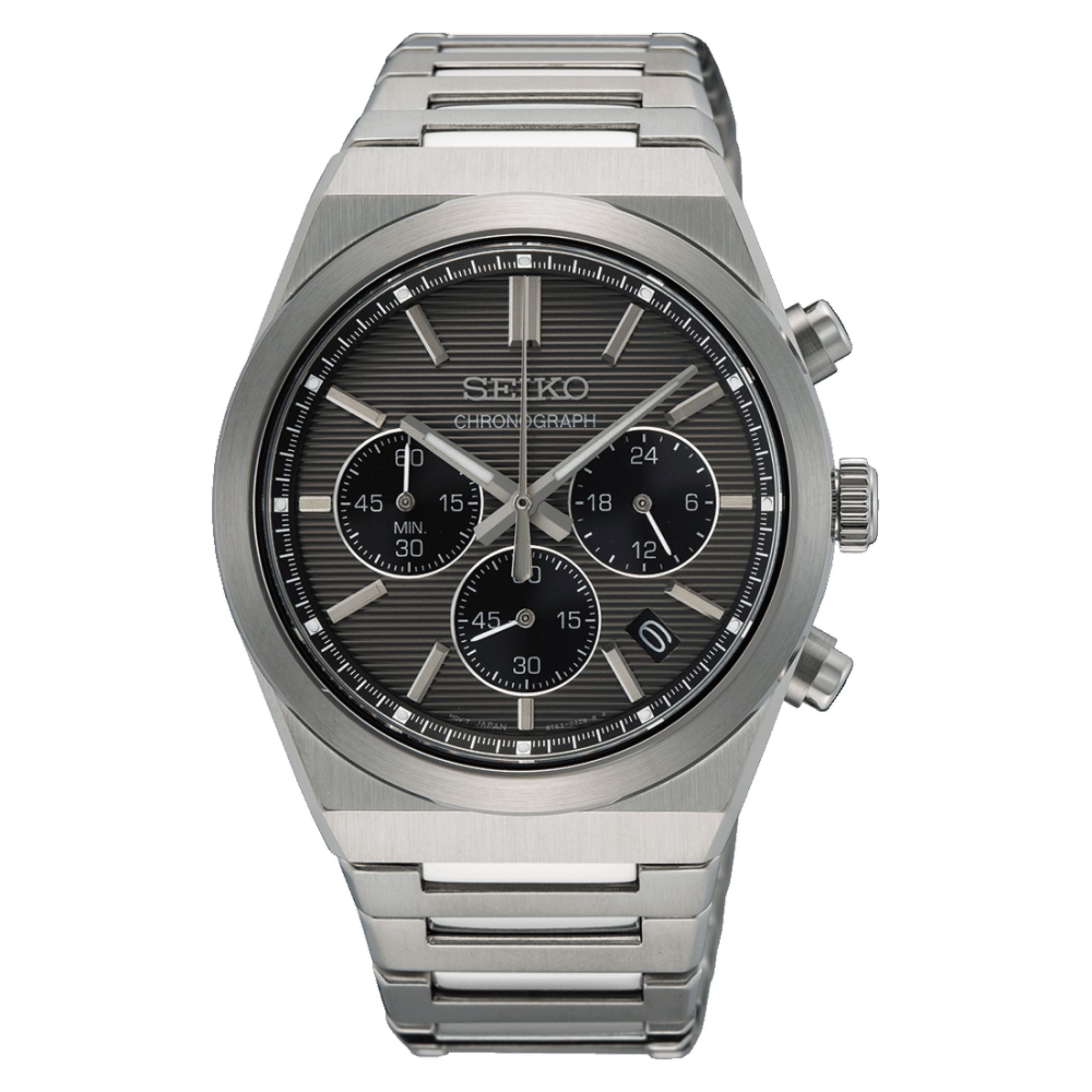SEIKO SPORTS 70M ステンレス腕時計 Seiko Sport Chrono 1970 mecaquartz SSB455P1 - Lepage