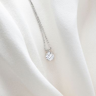 Collier Lepage Présage en or blanc et diamant