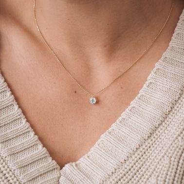 Collier Lepage Joli Cœur en or jaune et diamant