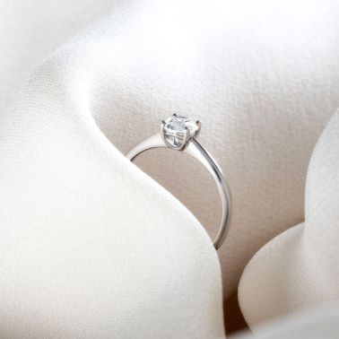 Lepage Foudre engagement ring in white gold and diamond