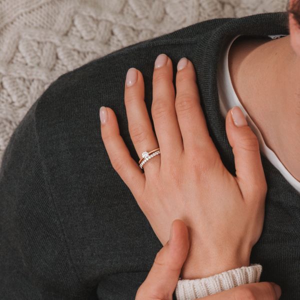 Solitaire Lepage Foudre en or blanc et diamant