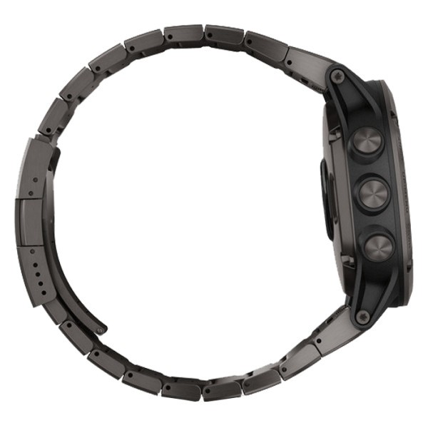 Montre Garmin Fénix 5X Plus Sapphire Gray bracelet titane et carbone 51 mm