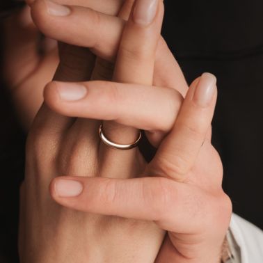 Alliance femme Lepage Prémisse demi-jonc confort en or blanc