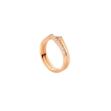 copy ofBague Repossi Antifer 4 rangs en or rose et diamants