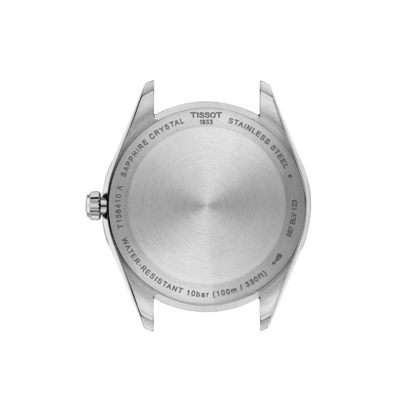Tissot T-Classic Ballade quartz iced blue dial steel bracelet 40 mm