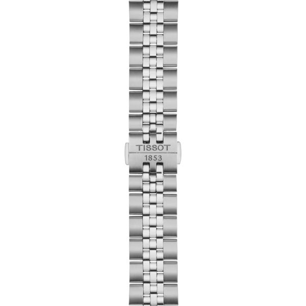 Tissot T-Classic Ballade quartz iced blue dial steel bracelet 40 mm