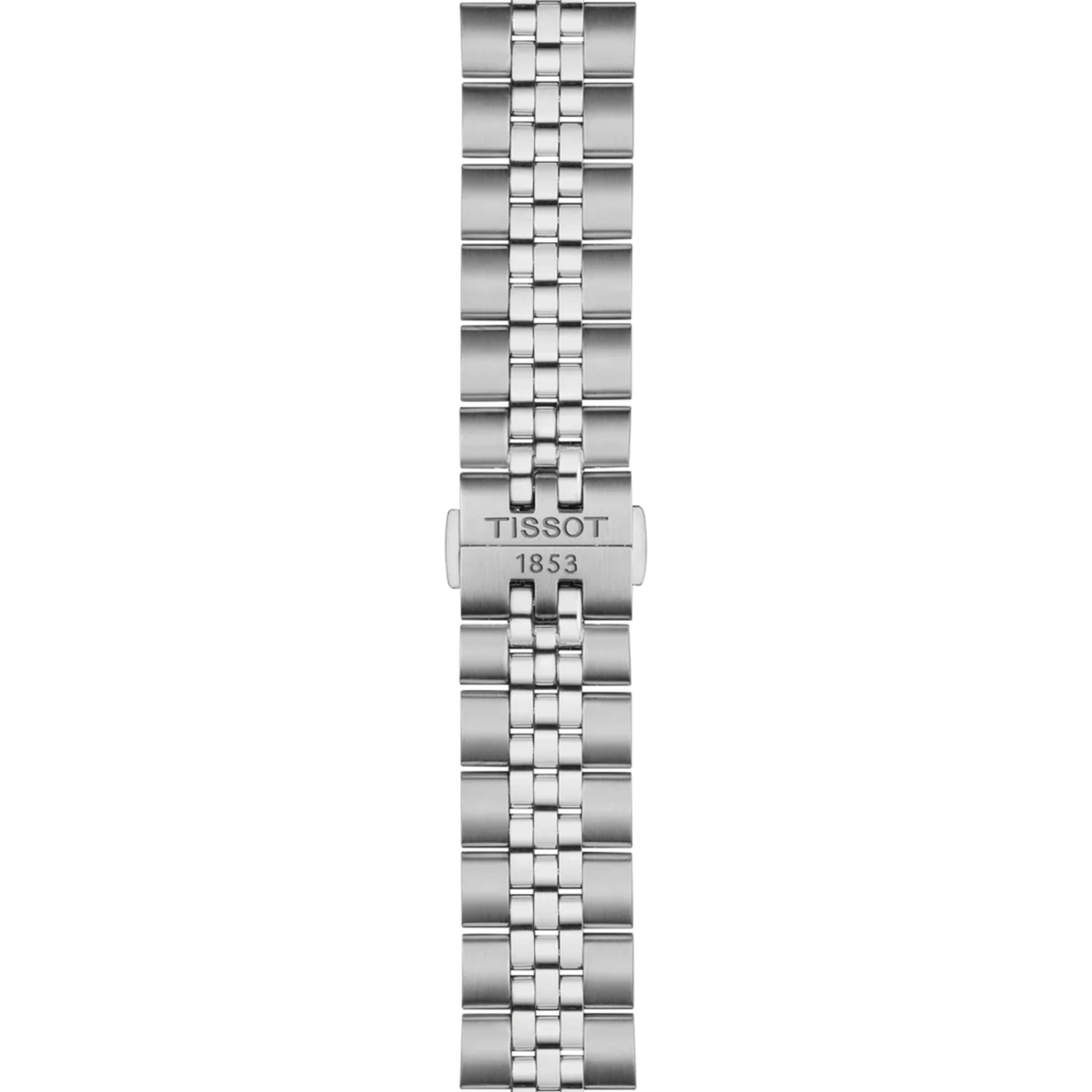 Tissot T-Classic Ballade quartz iced blue dial steel bracelet 40 mm