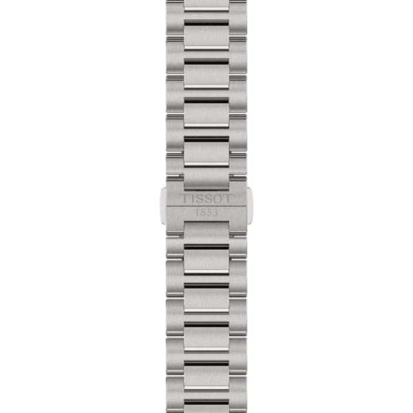 Montre Tissot T-Classic PRC 100 Solar quartz solaire cadran bleu glacier bracelet acier 39 mm