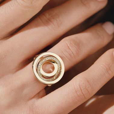 Bague Lepage Alba en or jaune et diamants