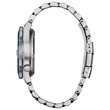 Citizen Tsuyosa Shore automatic watch with blue dial and steel bracelet, 40 m