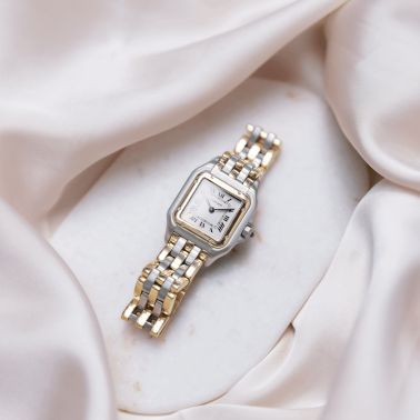 Montre Cartier Panthere Petit Modèle "3 rangs" quartz 22 x 29 mm circa 1990s