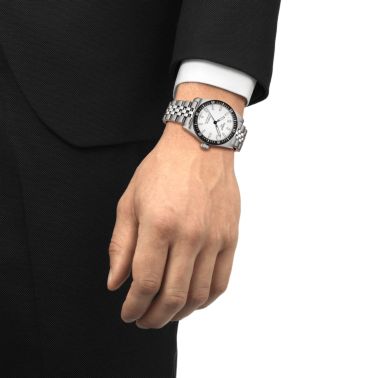 Tissot T-Sport PR 516 Powermatic 80 white dial steel bracelet 38 mm