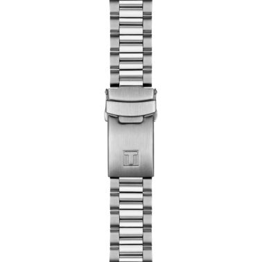 Tissot T-Sport PR 516 quartz chronograph blue dial steel bracelet 40 mm