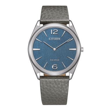 Montre Citizen Eco-Drive Suratto cadran bleu bracelet cuir 38 mm