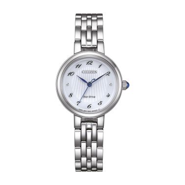 Montre Citizen L Eco-Drive cadran blanc bracelet acier 28 mm