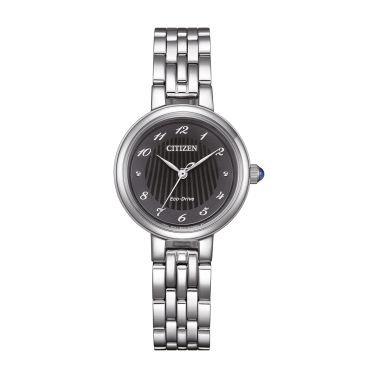 Montre Citizen L Eco-Drive cadran noir bracelet acier 28 mm