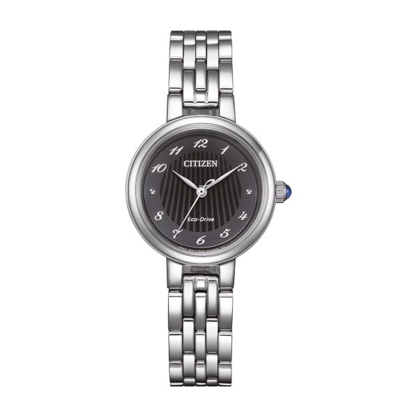 Montre Citizen L Eco-Drive cadran noir bracelet acier 28 mm