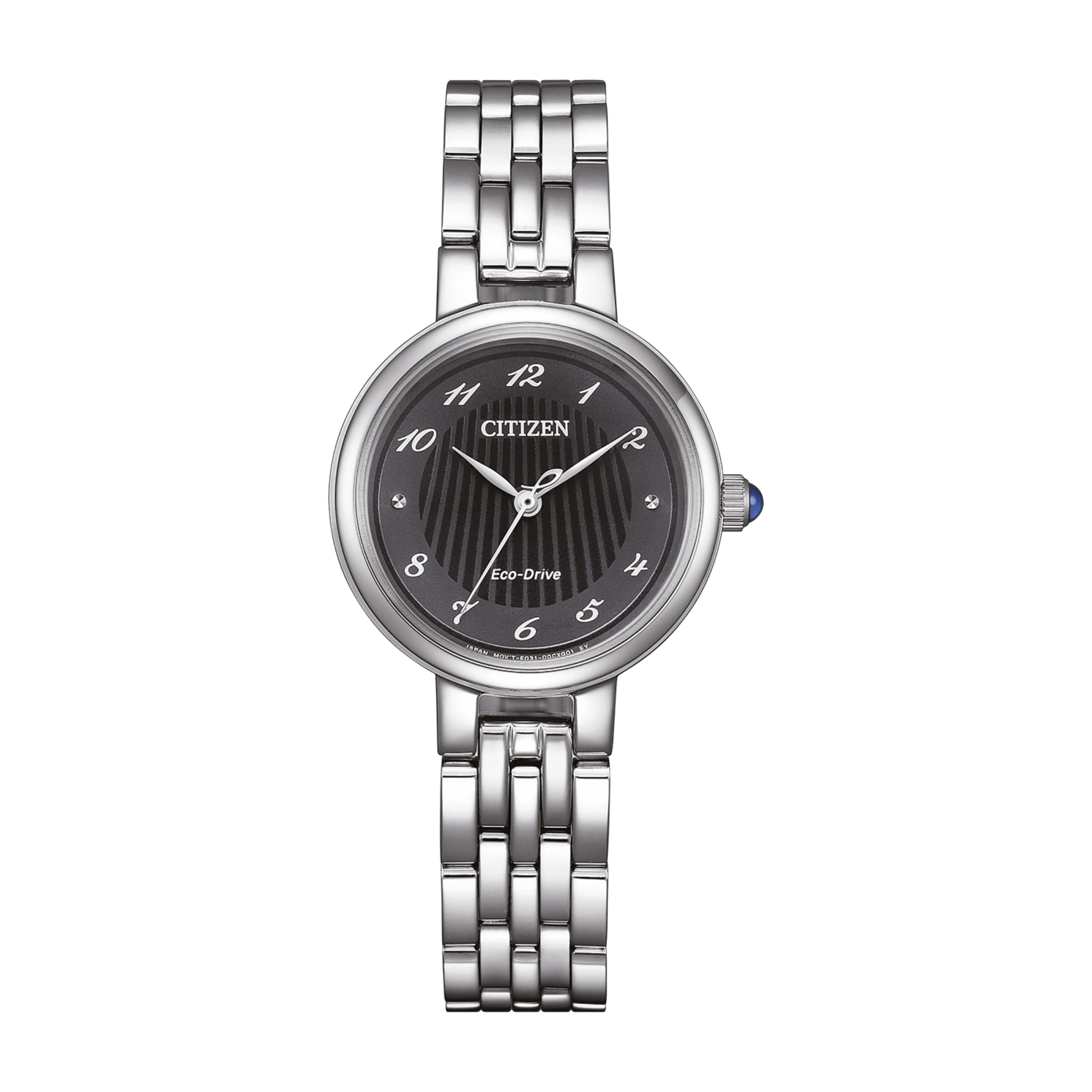 Montre Citizen L Eco-Drive cadran noir bracelet acier 28 mm