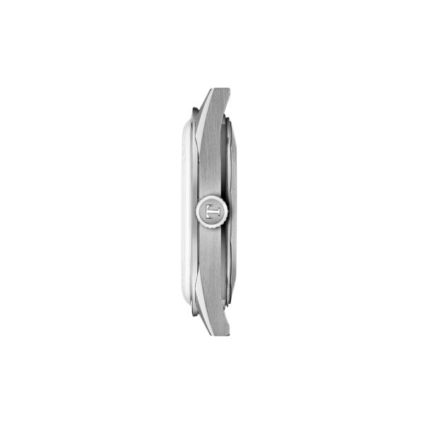 Tissot Visodate Powermatic 80 black dial steel bracelet 39 mm
