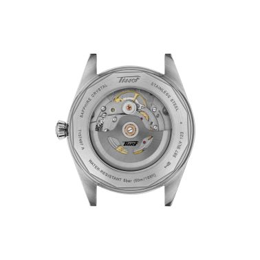 Montre Tissot Visodate Powermatic 80 cadran noir bracelet acier 39 mm