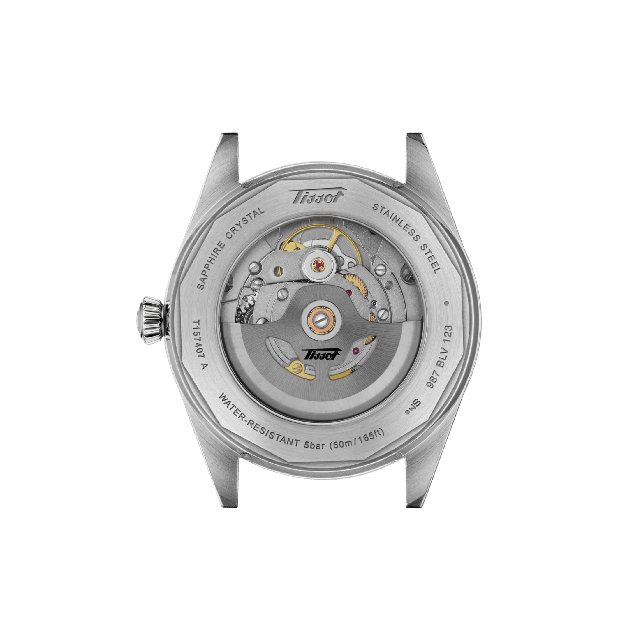 Tissot Visodate Powermatic 80 black dial steel bracelet 39 mm