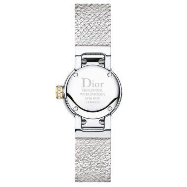 Montre Mini D de Dior Satine cadran malachite bracelet acier 19 mm