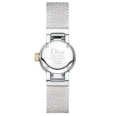 Montre Mini D de Dior Satine cadran malachite bracelet acier 19 mm